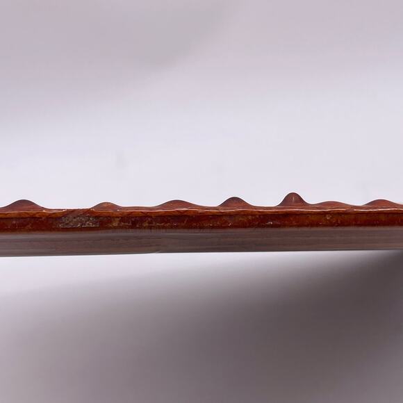 Vintage Lacquered Wood Wall Clock Deer Running in Woods 14x18 inches Retro - Picture 7 of 12